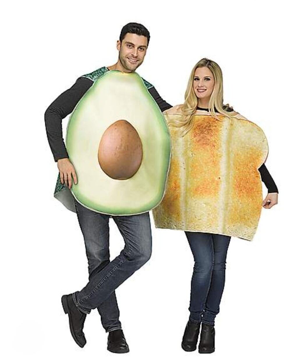 Spirit Halloween Avocado & Toast Adult Costume Polyurethane Foam Couples Cosplay